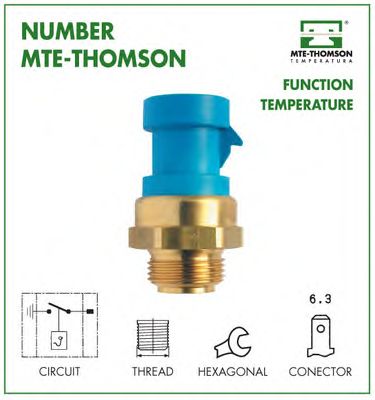 MTE-THOMSON - 875 - Термовыключатель, вентилятор радиатора (Охлаждение)