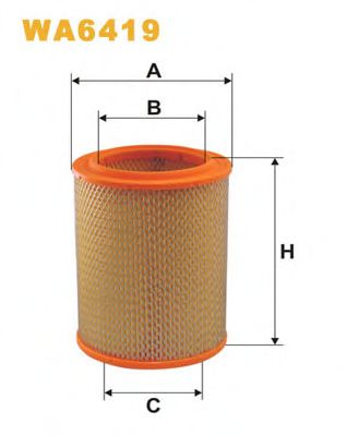 WIX FILTERS - WA6419 - Воздушный фильтр (Система подачи воздуха)