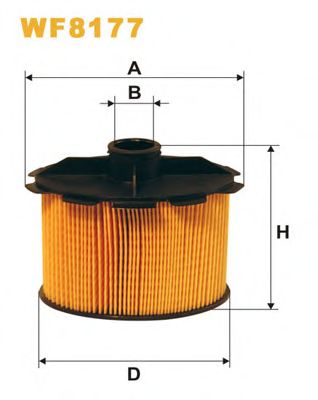 WIX FILTERS - WF8177 - Топливный фильтр (Система подачи топлива)