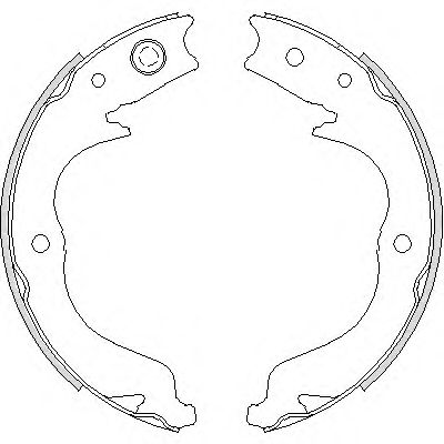 WOKING - Z4748.00 - Комплект тормозных колодок, стояночная тормозная система (Тормозная система)