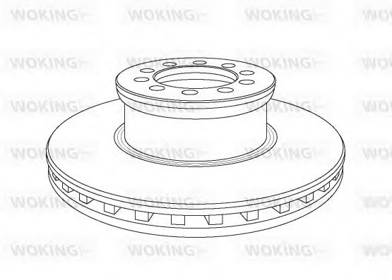 WOKING - NSA1053.20 - Тормозной диск (Тормозная система)