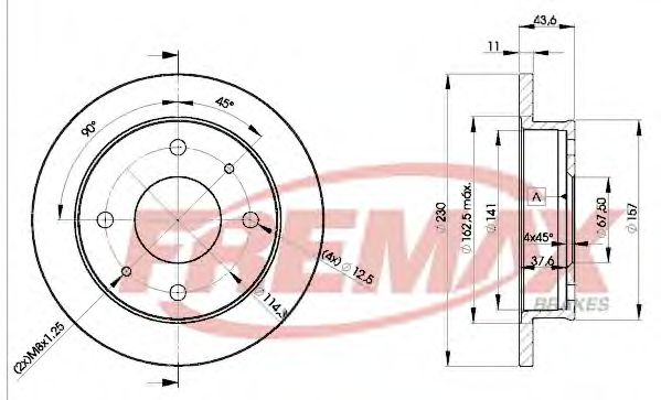 FREMAX - BD-2000 - Тормозной диск (Тормозная система)