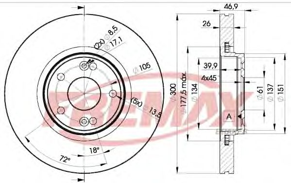 FREMAX - BD-2235 - Тормозной диск (Тормозная система)