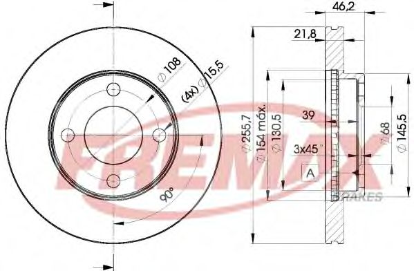 FREMAX - BD-3633 - Тормозной диск (Тормозная система)