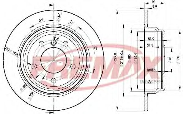 FREMAX - BD-4129 - Тормозной диск (Тормозная система)