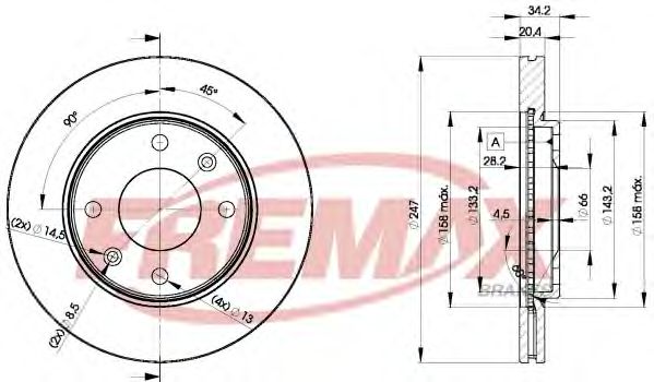 FREMAX - BD-4694 - Тормозной диск (Тормозная система)