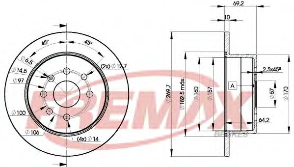 FREMAX - BD-9209 - Тормозной диск (Тормозная система)