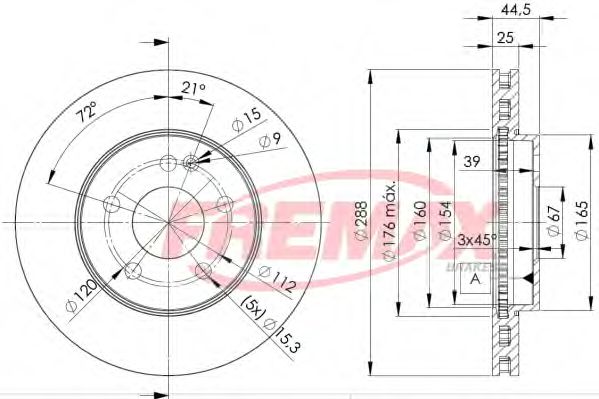 FREMAX - BD-0117 - Тормозной диск (Тормозная система)