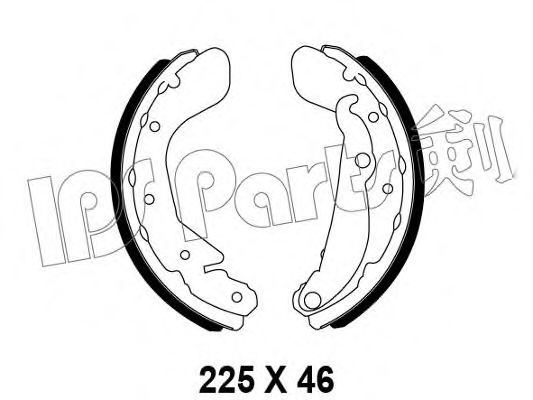 IPS PARTS - IBL-4W03 - Тормозные колодки (Тормозная система)