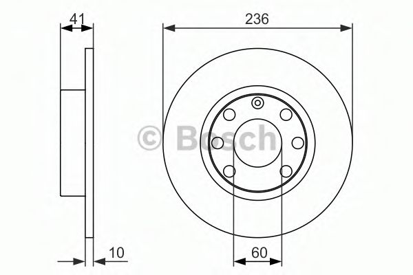 BOSCH - 0 986 479 829 - Тормозной диск (Тормозная система)