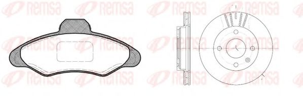 REMSA - 8331.00 - Комплект тормозов, дисковый тормозной механизм (Тормозная система)