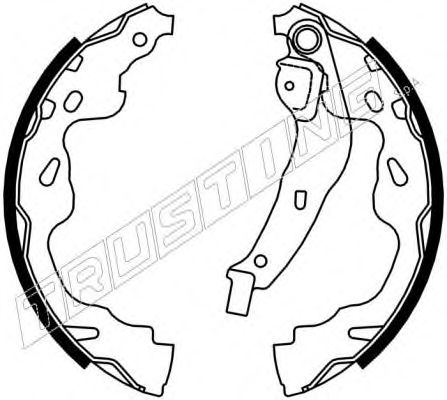 TRUSTING - 115.310 - Комплект тормозных колодок (Тормозная система)