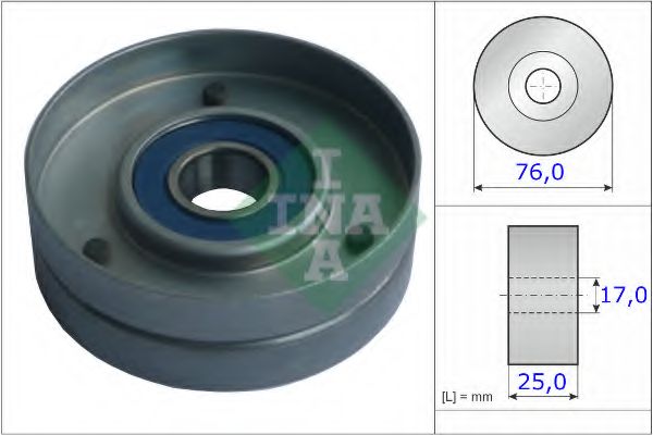 INA - 531 0751 30 - Натяжной ролик, поликлиновойремень (Ременный привод)