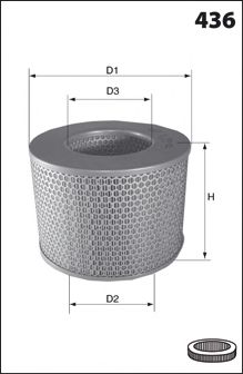 MECAFILTER - EL3157 - Воздушный фильтр (Система подачи воздуха)