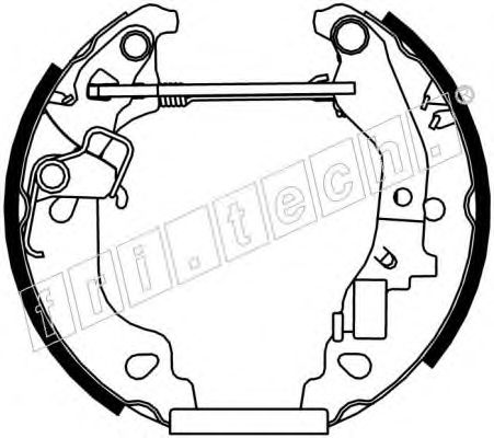 FRI.TECH. - 16167 - Комплект тормозных колодок (Тормозная система)