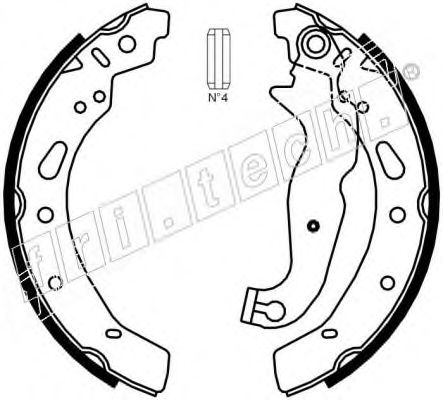 FRI.TECH. - 1040.161 - Комплект тормозных колодок (Тормозная система)