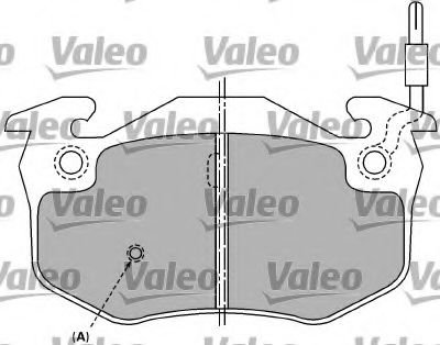 VALEO - 597258 - Комплект тормозных колодок, дисковый тормоз