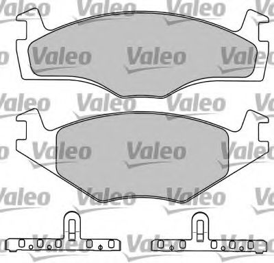 VALEO - 597044 - Комплект тормозных колодок, дисковый тормоз