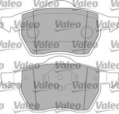 VALEO - 597393 - Комплект тормозных колодок, дисковый тормоз