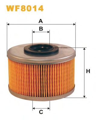 WIX FILTERS - WF8014 - Топливный фильтр (Система подачи топлива)