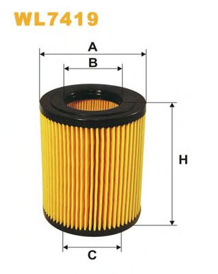 WIX FILTERS - WL7419 - Масляный фильтр (Смазывание)