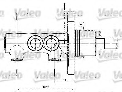 VALEO - 402302 - Главный тормозной цилиндр (Тормозная система)