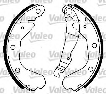 VALEO - 562039 - Комплект тормозных колодок (Тормозная система)