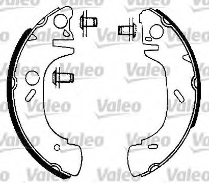 VALEO - 562075 - Комплект тормозных колодок (Тормозная система)