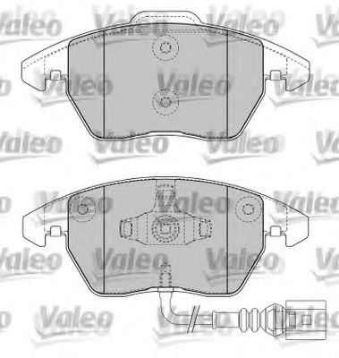 VALEO - 598635 - Комплект тормозных колодок, дисковый тормоз (Тормозная система)