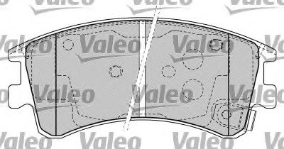 VALEO - 598648 - Комплект тормозных колодок, дисковый тормоз (Тормозная система)