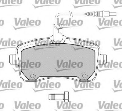 VALEO - 598662 - Комплект тормозных колодок, дисковый тормоз (Тормозная система)