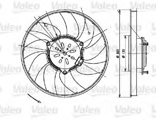 VALEO - 696082 - Вентилятор, охлаждение двигателя (Охлаждение)