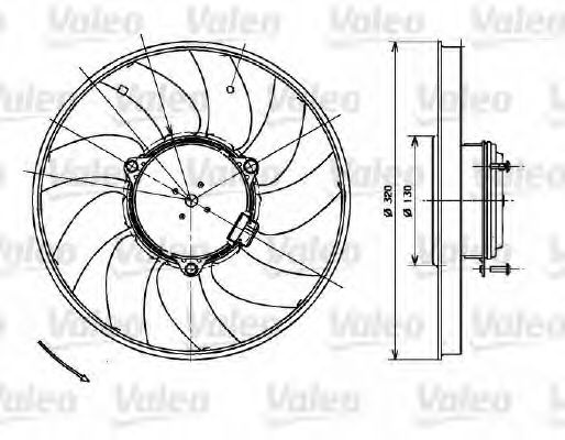 VALEO - 696083 - Вентилятор, охлаждение двигателя (Охлаждение)