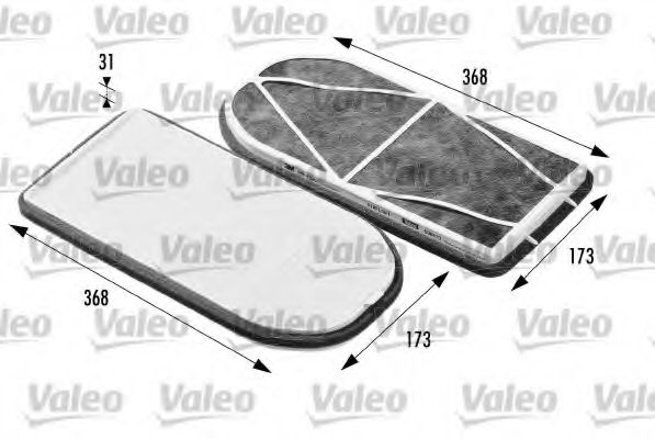 VALEO - 698470 - Фильтр, воздух во внутренном пространстве (Отопление / вентиляция)