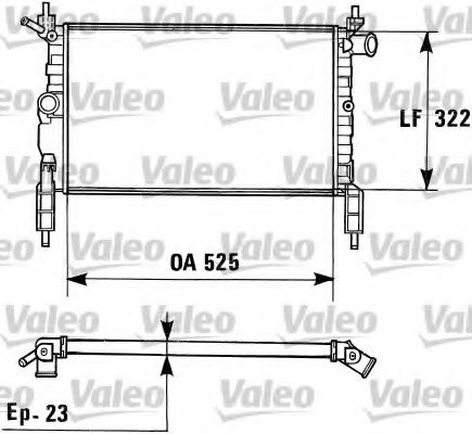 VALEO - 730975 - Радиатор, охлаждение двигателя (Охлаждение)