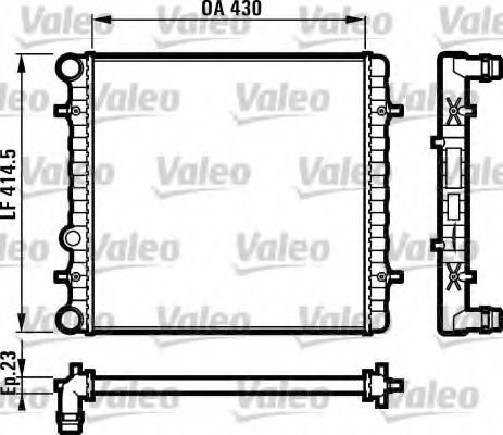 VALEO - 731607 - Радиатор, охлаждение двигателя (Охлаждение)