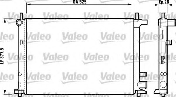 VALEO - 731736 - Радиатор, охлаждение двигателя (Охлаждение)