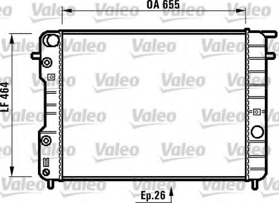 VALEO - 731840 - Радиатор, охлаждение двигателя (Охлаждение)