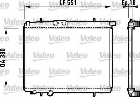 VALEO - 732306 - Радиатор, охлаждение двигателя