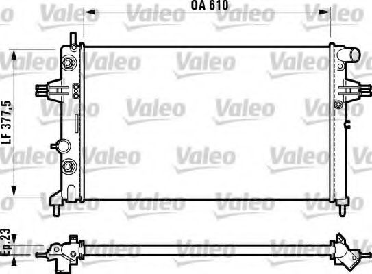 VALEO - 732549 - Радиатор, охлаждение двигателя (Охлаждение)