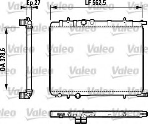 VALEO - 732616 - Радиатор, охлаждение двигателя (Охлаждение)