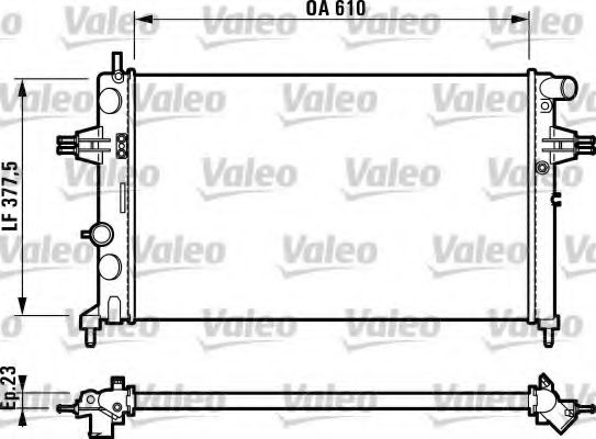 VALEO - 732729 - Радиатор, охлаждение двигателя (Охлаждение)