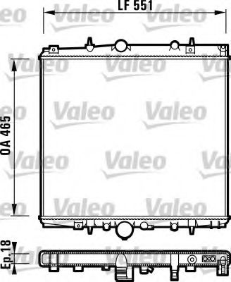 VALEO - 732830 - Радиатор, охлаждение двигателя (Охлаждение)