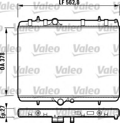 VALEO - 732894 - Радиатор, охлаждение двигателя (Охлаждение)