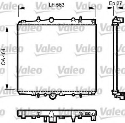 VALEO - 732944 - Радиатор, охлаждение двигателя (Охлаждение)