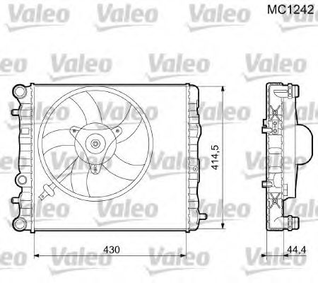 VALEO - 733062 - Радиатор, охлаждение двигателя (Охлаждение)