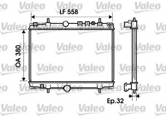 VALEO - 734281 - Радиатор, охлаждение двигателя (Охлаждение)