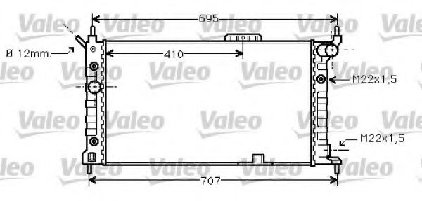 VALEO - 734429 - Радиатор, охлаждение двигателя (Охлаждение)