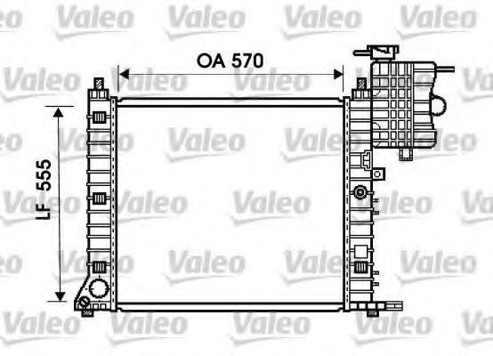 VALEO - 734674 - Радиатор, охлаждение двигателя (Охлаждение)