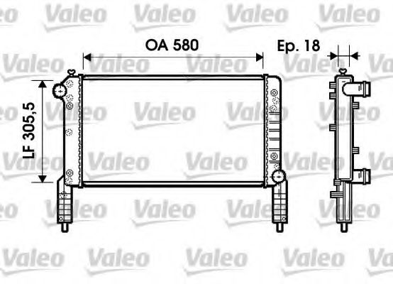 VALEO - 734771 - Радиатор, охлаждение двигателя